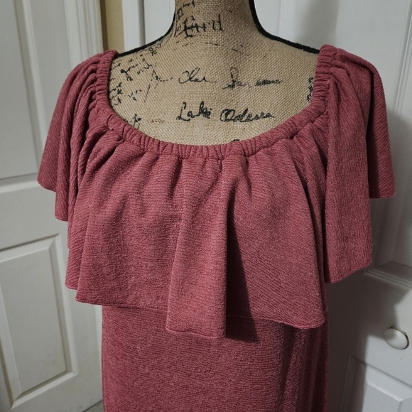 LuLaRoe NWT Cici Mauve Pink Dress Size XL - Picture 2 of 12